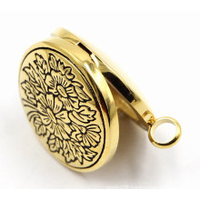 Rd Magnet Style Stainless Steel Perfume Locket Pendant